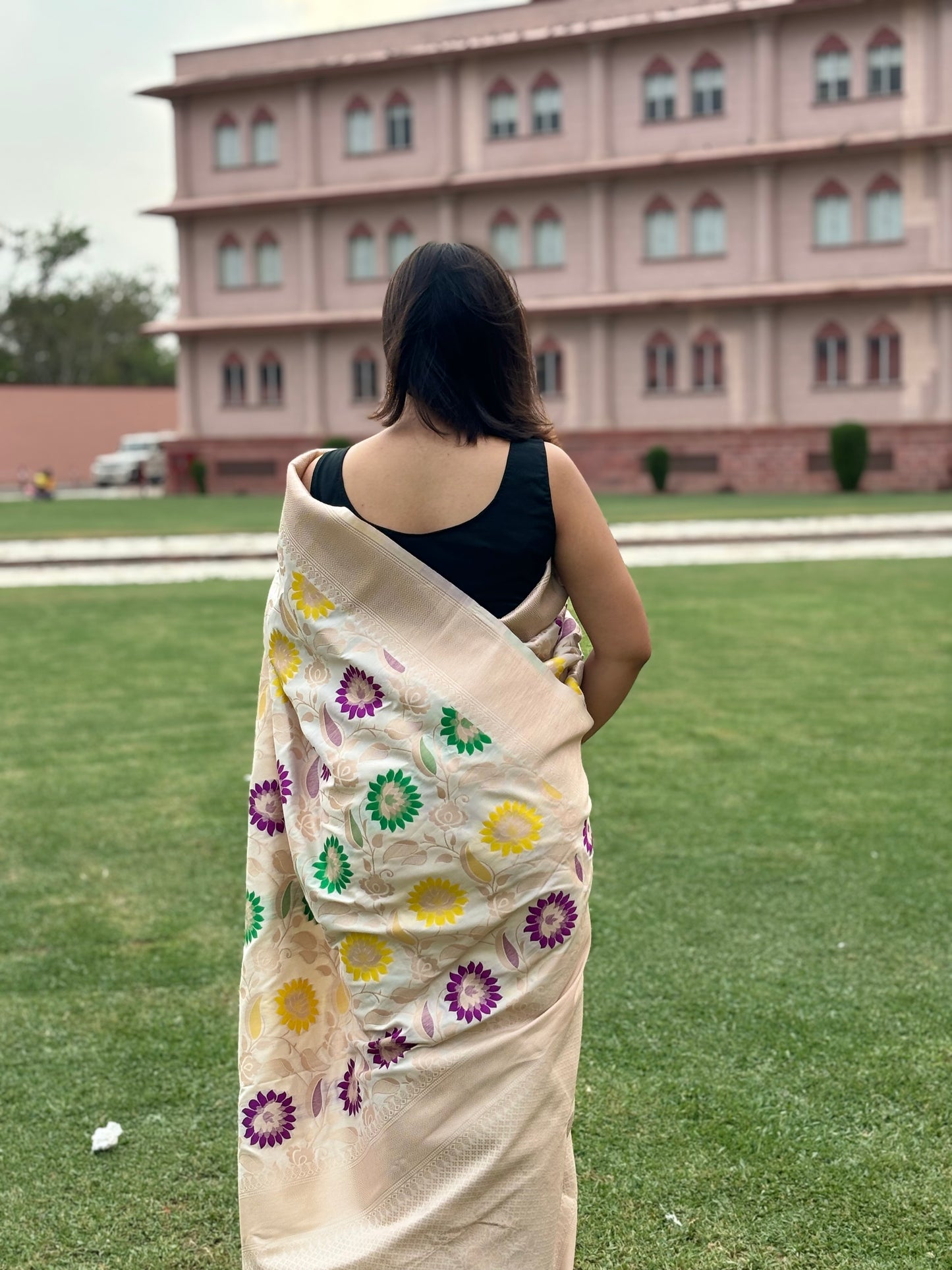 BIEGE Meenakari Banarasi Saree