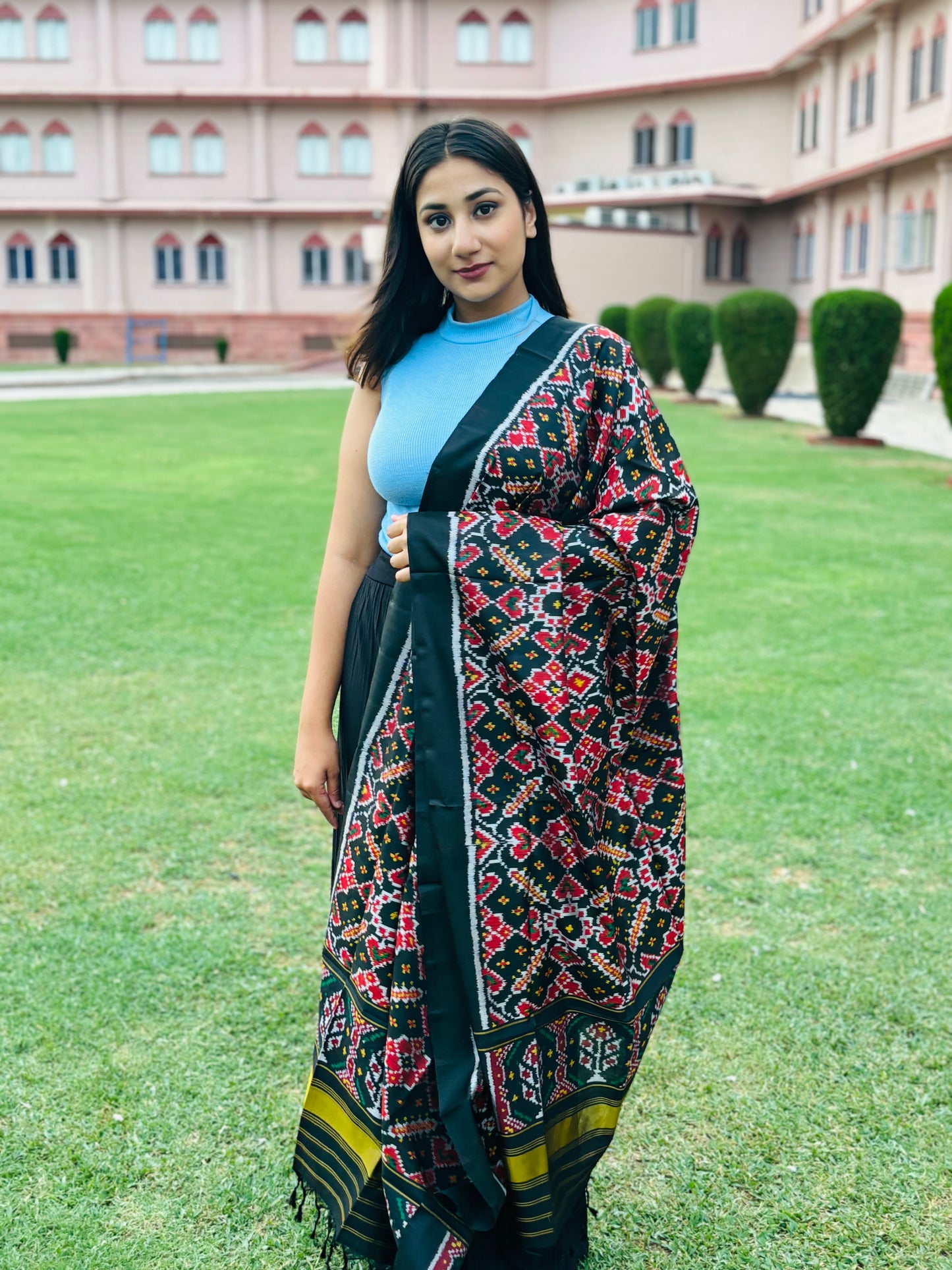 Black Patola Dupatta