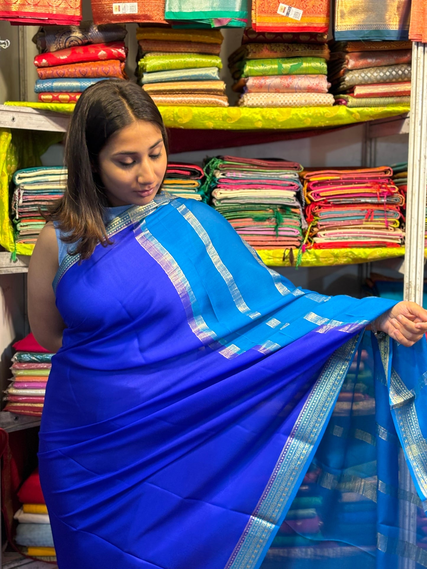 Light Blue Kanjipuram Saree
