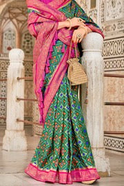 Morpich Woven Patola Silk Saree