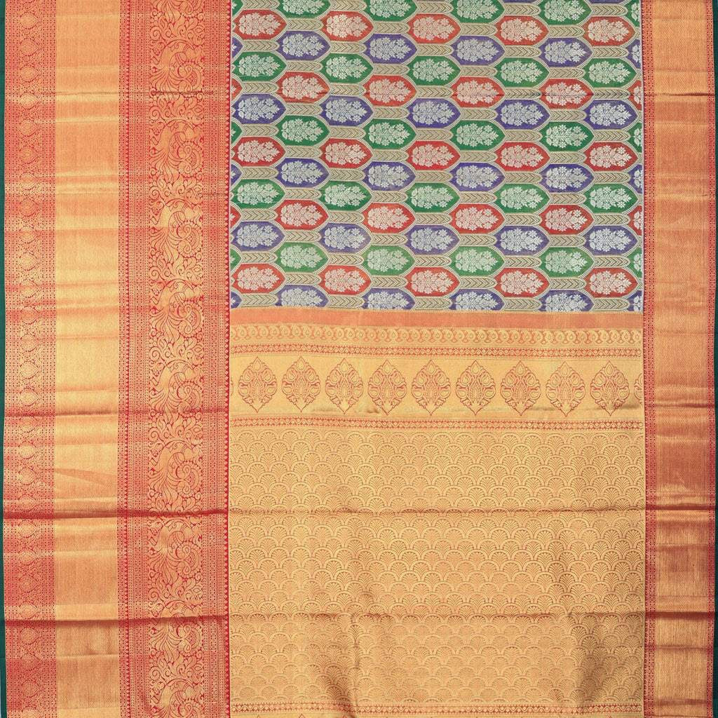 Light Gold Tissue Kanjivaram Silk Saree