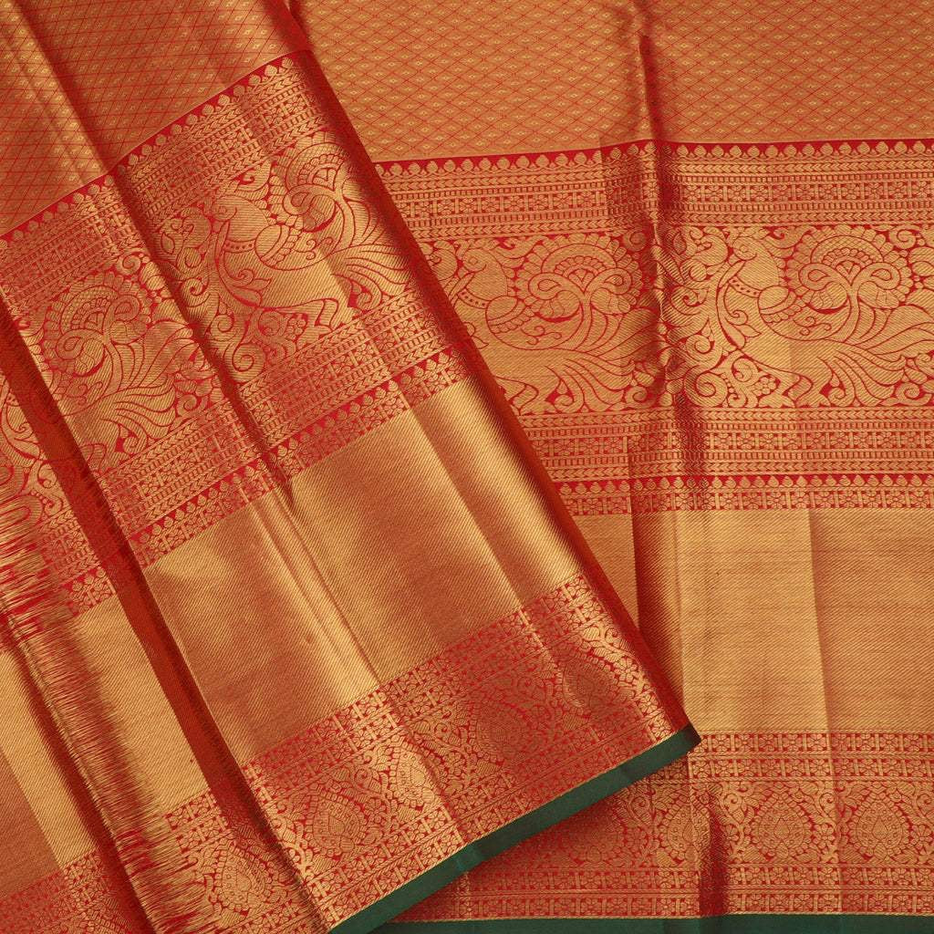 Light Gold Tissue Kanjivaram Silk Saree