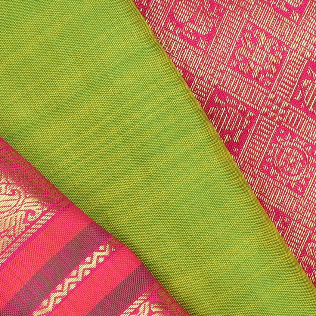 Light Green Kanjivaram Silk Saree