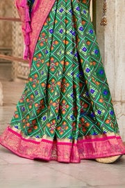 Morpich Woven Patola Silk Saree