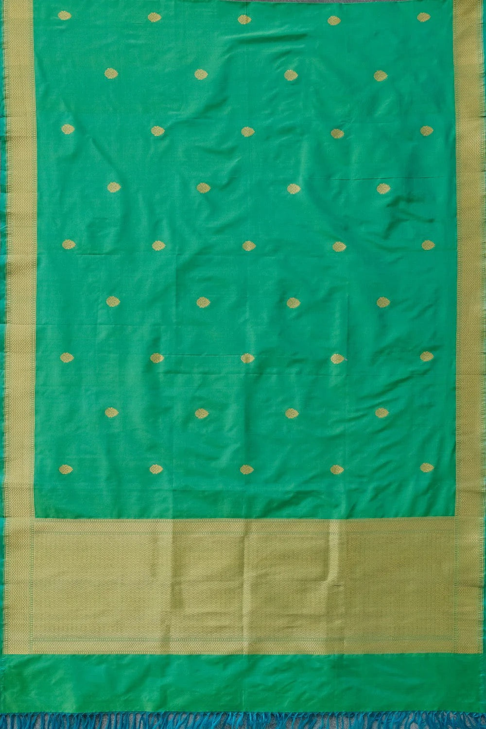 Persian Green Handwoven Banarasi Pure Silk Dupatta
